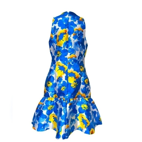 JULIA JORDAN Floral Mini Dress with Flounce Hem size 10 - Picture 2 of 9
